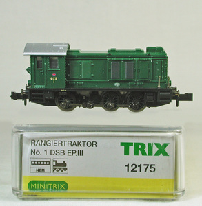 MINITRIX #12175 DSB ( Denmark National Railways ) diesel locomotive (Ex.WR360C14| Germany country . army )