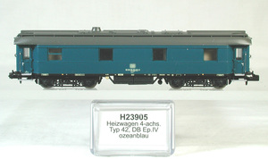 HOBBYTRAIN #H23905 ＤＢ（旧西ドイツ国鉄） 暖房車 トルコブルー塗装 Ｅｐ.４