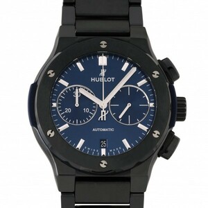 ウブロ HUBLOT クラシックフュージョン クロノグラフ セラミック ブルー ブレスレット 520.CM.7170.CM ブルー文字盤 中古 腕時計 メンズ