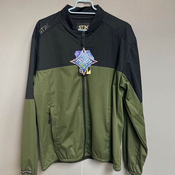新品 ダークオリーブ size L シンメン 07001 STX 4WAY ストレッチライトリペルジャケット 軽量 防風 耐久