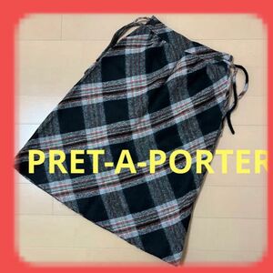 PRET-A-PORTER プレタポルテ　フレアスカート　ロングスカート　11　裏地付き