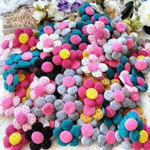  up like patch flower flower dot pattern decoration badge deco parts handicrafts one Point 