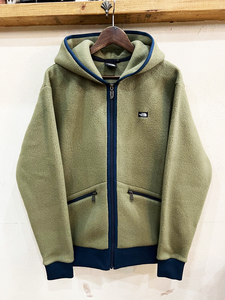 Y48★THENORTHFACE/ノースフェイス ARMADILLA FullZipHoodie アルマディラフルジップフーディー フリース アウター カーキ Lサイズ ★