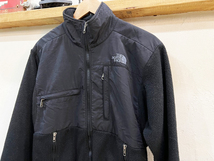 X23★90's THE NORTH FACE/ノースフェイス フリースジャケット ブラック メンズS ナイロン切替 ユニセックス アウトドア 古着 ★_画像2