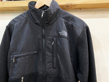 X23★90's THE NORTH FACE/ノースフェイス フリースジャケット ブラック メンズS ナイロン切替 ユニセックス アウトドア 古着 ★_画像4