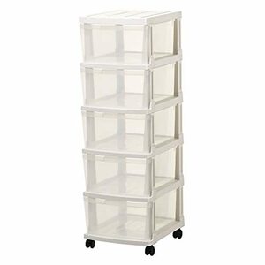 JEJa stage storage case eming stocker 5 step white easy construction made in Japan width 34× depth 42× height 108cm