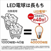 パナソニック パルック LED電球 口金直径26mm 60W形相当 電球色 シリカ電球同サイズ 断熱材施工器具対応 密閉型器具対応 屋外器具対応_画像5