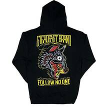 Steadfast brand ステッドファストブランド Follow No One tattooデザインプリント プルオーバーパーカー (M)【並行輸入品】_画像2