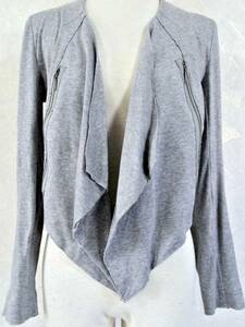 Обратное решение! ! Vivi Tum Grey Size 0 Короткая длина Bolero Cardigan Используется