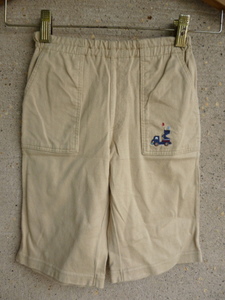 FAMILIA Familia knitted pants beige. cotton height worker. embroidery 110