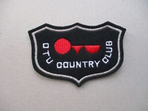 OTU COUNTRY CLUBゴルフ刺繍ワッペン/OCC大津カントリークラブPATCH滋賀アップリケCC会員ビンテージGCパッチGOLFエンブレム紋章 v149