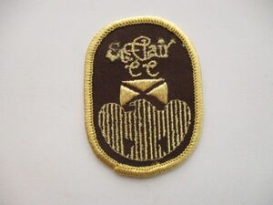 70s カントリークラブ刺繍ワッペン/海外ゴルフクラブ外国PATCHアップリケCCビンテージvintageパッチGOLFエンブレムGC紋章 V149