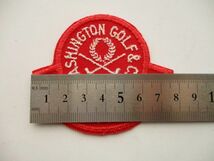 80s ワシントン ゴルフ カントリークラブWASHINGTON GOLF＆Country Clubワッペン/PATCHアップリケCCビンテージvintageパッチGC紋章 V149_画像9