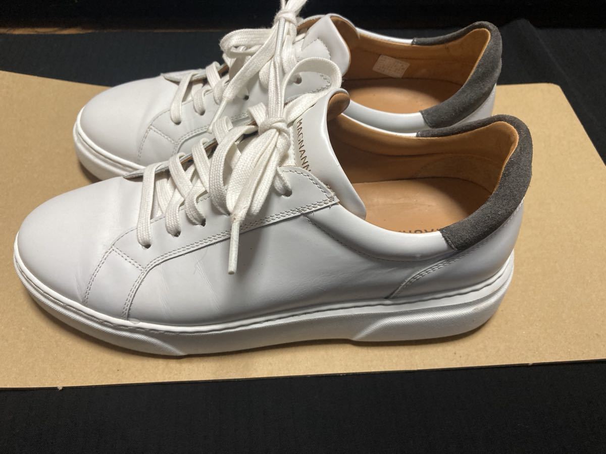 廃盤 ◇極美品 MAGNANNI レザースニーカー 40 パティーヌ コート系 www