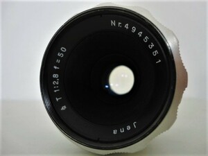 ジャンク◆ Jena ◆ 50mm F2.8 ◎M42 ドイツ オールドレンズ 標準単焦点 シルバー 珍品