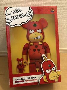 THE SIMPSONS RADIOACTIVE MAN ベアブリック/BE@RBRICK 100%&400%(メディコムトイ・フィギュア・シンプソンズ)