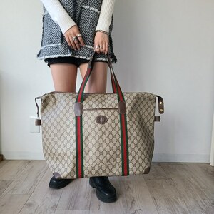 NO/vintage GUCCI〈ヴィンテージグッチ〉ボストンバッグ ブラウン GGモノグラム