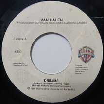 ☆VAN HALEN/DREAMS'1986USA WARNER BROS 7INCH_画像2