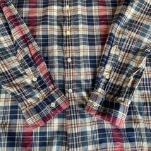 90s Ralph Lauren PLAID B.D.SHIRT ラルフローレン チェックシャツ BDシャツ ボタンダウンシャツ 3点留 マチ付き アメトラ 80s トラッド_画像8