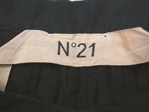 N°21 ヌメロヴェントゥーノ レディース 18SSステッチプリーツフレアスカート38黒 Italy製_画像3