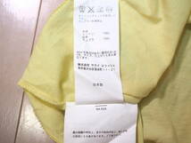 sacai man サカイ 12SS襟切り替えUネックTシャツ2黄色 日本製_画像5