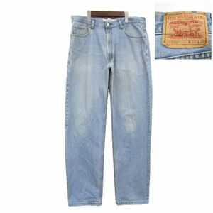 サイズ W36 L34 コロンビア製 リーバイス Levi's 550 ワイド テーパード シルエット バギー デニム パンツ ジーンズ 古着 2F0399