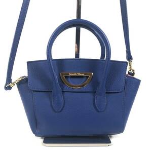 *Samantha Thavasa/ Samantha Thavasa * handbag shoulder bag 2WAY blue blue leather lady's bag bag NB1819