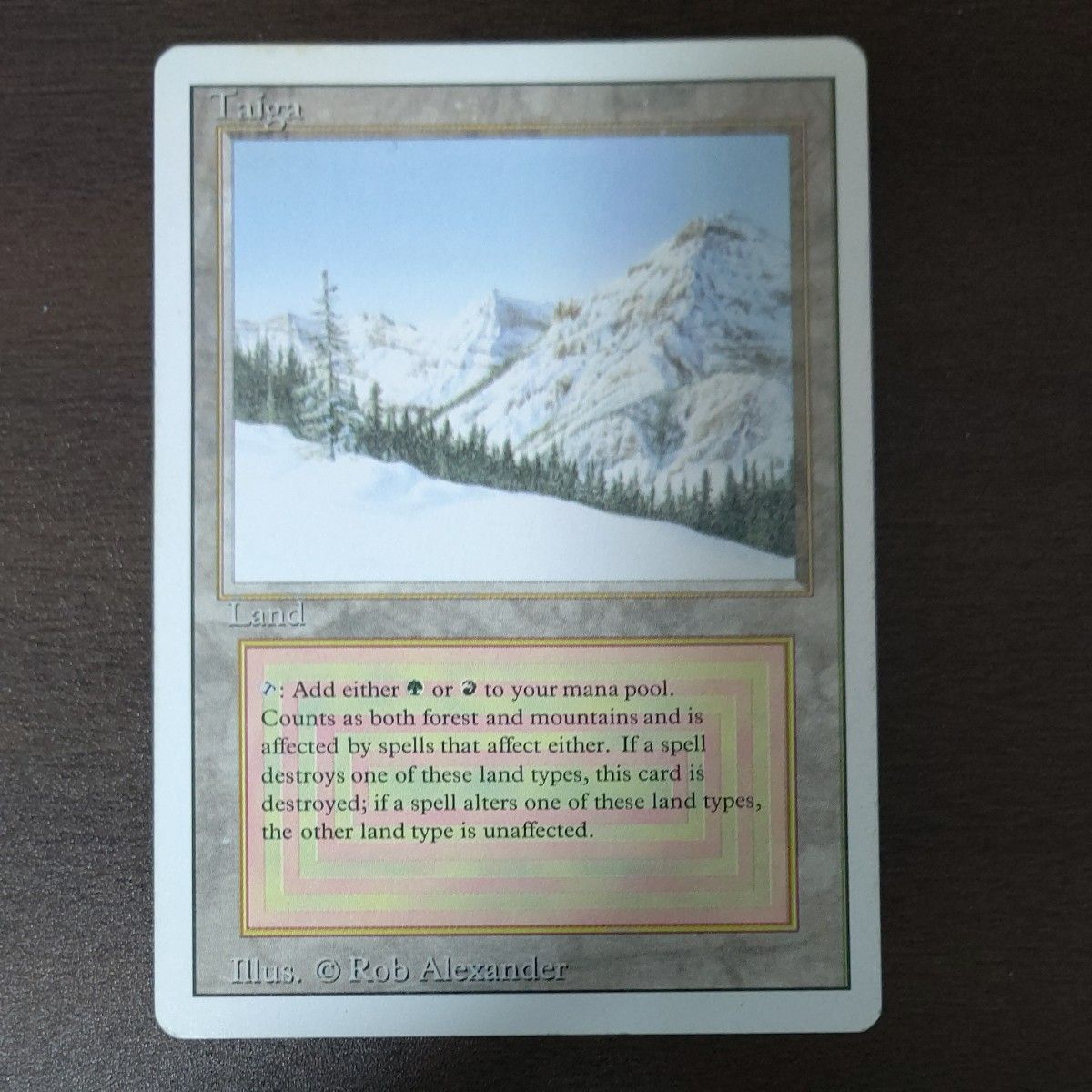 MTG Taiga 鑑定品 デュアルランド-
