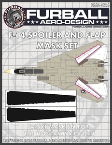 ファーボール FMS-024 1/48 F-14トムキャットのスポイラー＆フラップ用マスクセット（タミヤ用）