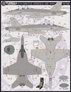 ファーボール 1/48 48-080 F/A-18E/F/G ステンシルセット