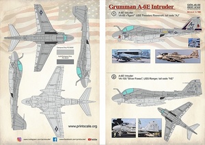 プリントスケール 48-190 1/48 グラマン A-6E イントルーダー