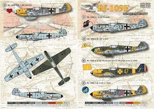 プリントスケール 48-033 1/48 メッサーシュミット Me-109 E Part 2