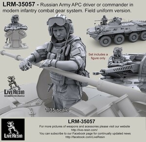 ライブレジン LRM-35057 1/35 現用 ロシア陸軍APCドライバー コンバットギアシステムセット10 フィールドユニフォームバージョン