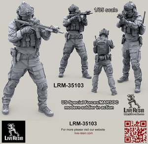 ライブレジン LRM35103 1/35 アメリカ海兵隊特殊作戦コマンド MARSOC インアクション 2