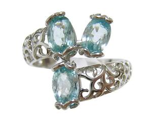  free shipping [ natural blue apatite ]te The Yinling g ring 