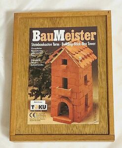 *Bau Meister bow Meister Germany made miniature brick house TOKU*