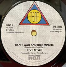 EP盤 5 Star / Can't Wait Another Minute 7inch盤 その他にもプロモーション盤 レア盤 人気レコード 多数出品。_画像3