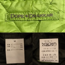 D638 メンズダウンジャケット DOPE+DRAKKAR ドープアンドドラッカー アメカジ 無地 リバーシブル グリーン 緑 薄手 インナーダウン/ M_画像6