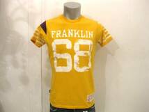 本物 新品 F&M フランクリンマーシャル FRANKLIN&MARSHALL 半袖 Tシャツ イエロー XS_画像3