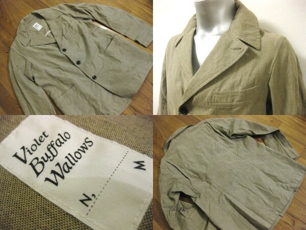 名作 本物 Violet Buffalo Wallows バイオレットバッファローワローズ DRESSTERIOR ドレステリア コットン カジュアル ジャケット M