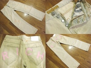 名作 本物 美品 リッチモンド RICHMOND DENIM 加工 デニム ジーンズ 30