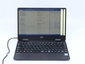 中古　NEC　PC-VKT13HZG4 VH-4　CORE8世代i5　　13型 ノートパソコン　BIOSまで表示　縦線あり　詳細不明　　ジャンク扱い 　