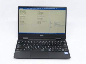 中古　NEC　PC-VKT13HZG4 VH-4　CORE8世代i5　8GB　13型 ノートパソコン　BIOSまで表示　　詳細不明　　ジャンク扱い 　