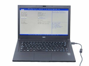 中古ノートパソコンNEC　JVG-H　CoreI5　4200U　4GB　　BIOSまで表示　バッテリー欠品　詳細不明　ジャンク品