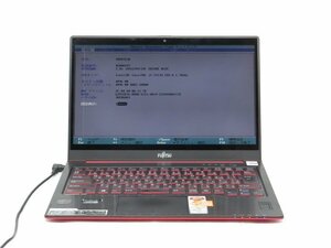 中古　FMV　UH75/J　COREi5　3317U 4GB　13型 ノートパソコン　BIOSまで表示　詳細不明　　ジャンク扱い 　