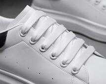レディース　メンズ　スニーカー 　厚底 　カジュアル　 運動靴　 歩きやすい　防滑　春夏　学生　ホワイト　カップル　x60_画像5