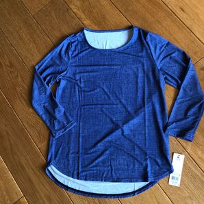 ワコール 長袖Tシャツ サイズM ポリエステル95% サラッとした柔らかい素材 旅行に便利 部屋着