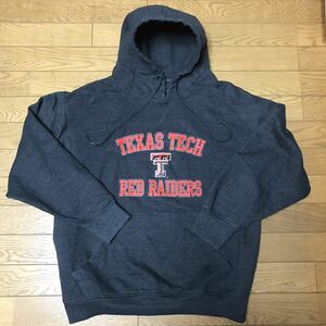 NCAA TEXAS TECH RED RAIDERS MEN’S HOODIE size-M(着丈65身幅59) 中古(美品) NCNR