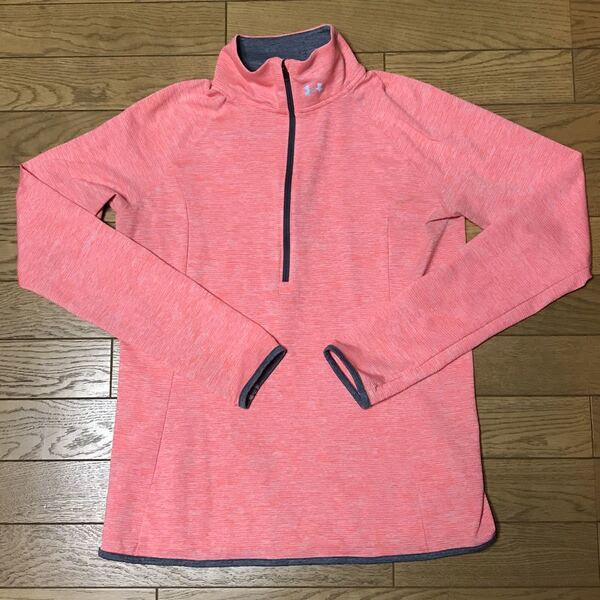 UNDER ARMOUR RUN WOMEN’S LONG SLEEVE SHIRTS size-MD(着丈65身幅49) 中古(美品) 送料無料 NCNR