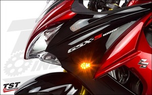 TST Industries フロント LED スモーク ウィンカーセット GSXR1000/GSXR750/GSXR600 SV1000S/SV650S 専用ハーネス付き カスタム